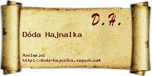 Dóda Hajnalka névjegykártya