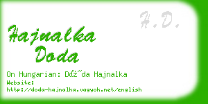 hajnalka doda business card